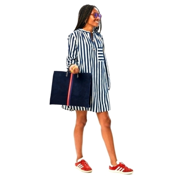 Clare V Perforated Suede Tote - Picture 6 of 8